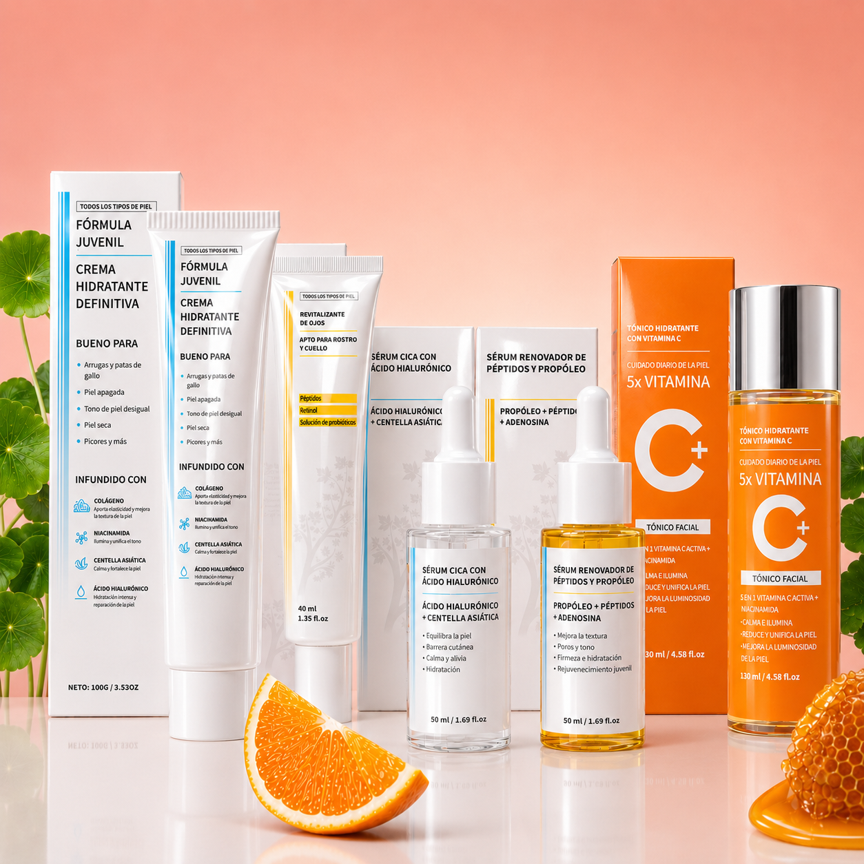 Kit de Skincare Coreano: Reparación, Hidratación y Firmeza – 5 Piezas
