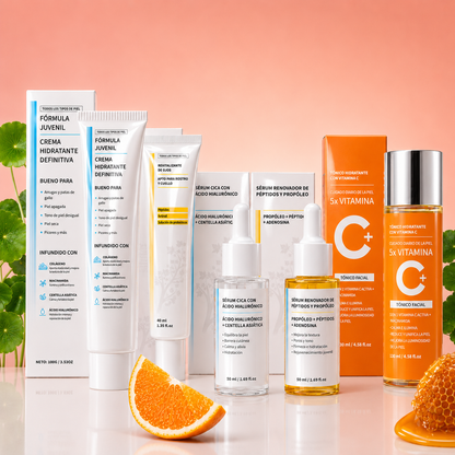 Kit de Skincare Coreano: Reparación, Hidratación y Firmeza – 5 Piezas