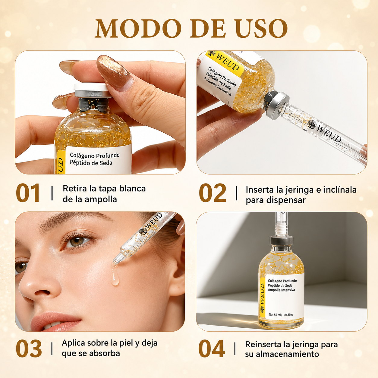 Sérum Coreano Antiedad Reafirmante e Hidratante con Colágeno y Péptidos 55ml