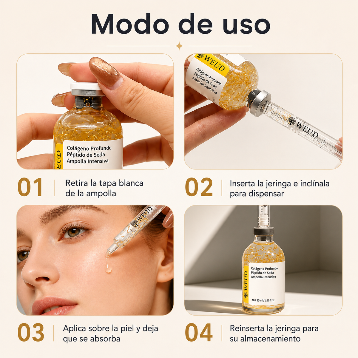 Sérum Coreano Antiedad Infusionado con Colágeno y Péptidos – 55ml