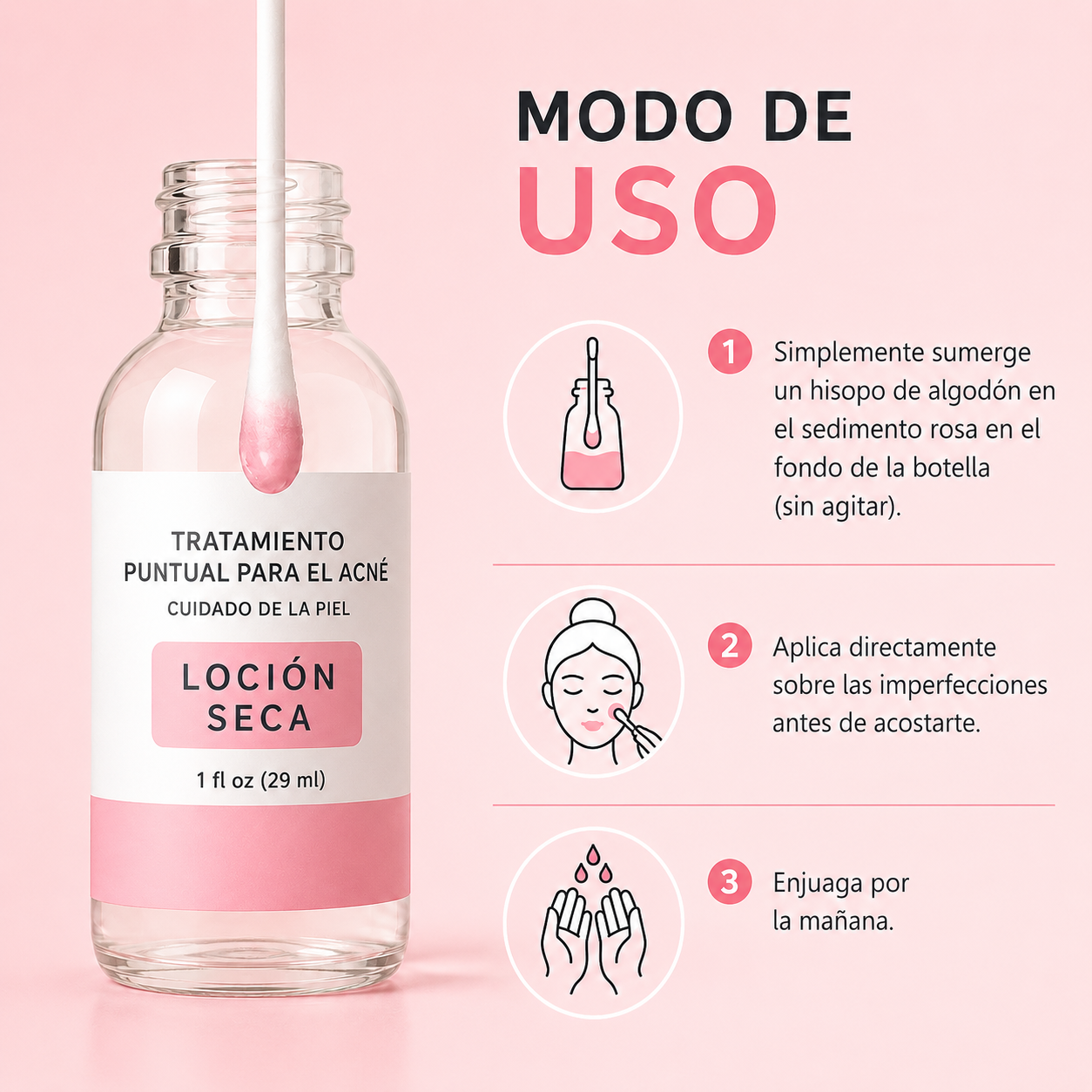 Loción Secante Nocturna para Granitos e Imperfecciones – 29 ml