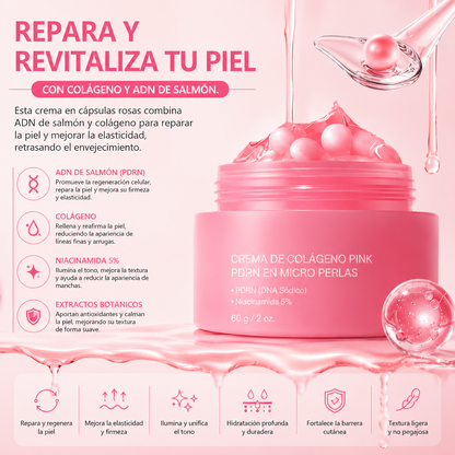 Crema Coreana Aclarante con Colágeno y Niacinamida en Micro Perlas – 60ml